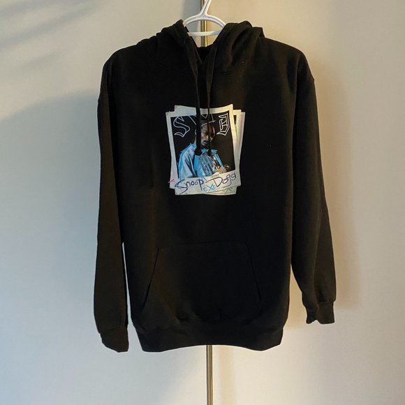 Medium Black Snoop Dog Hoodie Hip Hop Royalty - Picture 1 of 5